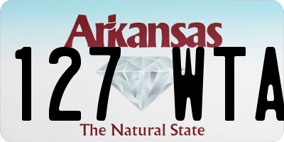 AR license plate 127WTA