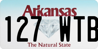 AR license plate 127WTB