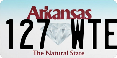 AR license plate 127WTE