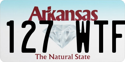 AR license plate 127WTF