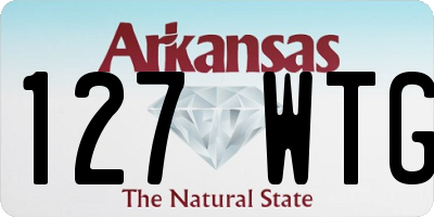 AR license plate 127WTG