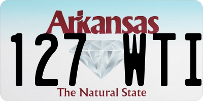 AR license plate 127WTI