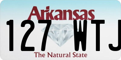 AR license plate 127WTJ