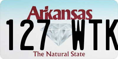 AR license plate 127WTK
