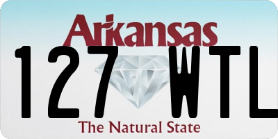 AR license plate 127WTL