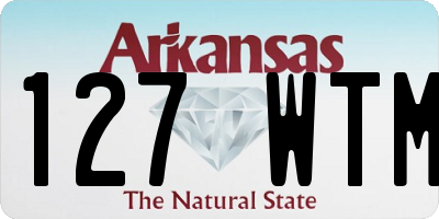 AR license plate 127WTM
