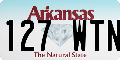 AR license plate 127WTN