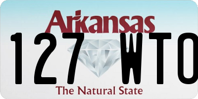 AR license plate 127WTO