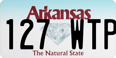 AR license plate 127WTP