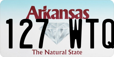 AR license plate 127WTQ
