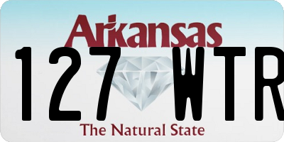 AR license plate 127WTR