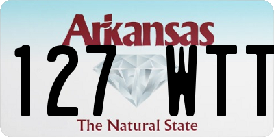 AR license plate 127WTT