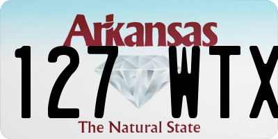 AR license plate 127WTX