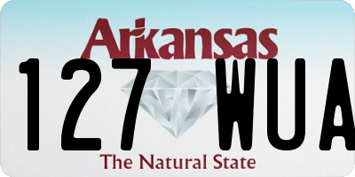 AR license plate 127WUA