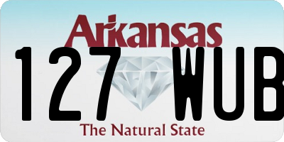 AR license plate 127WUB