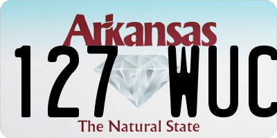 AR license plate 127WUC