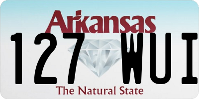 AR license plate 127WUI