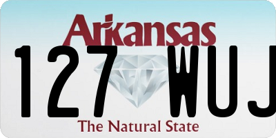 AR license plate 127WUJ