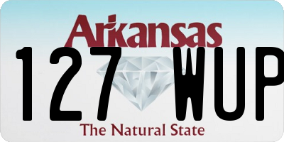AR license plate 127WUP