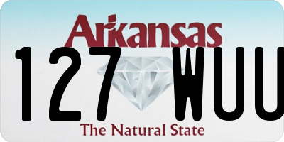 AR license plate 127WUU