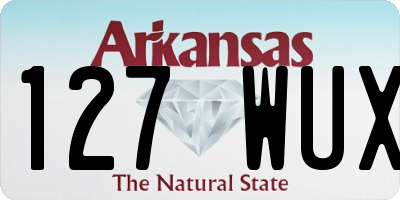 AR license plate 127WUX