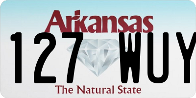 AR license plate 127WUY
