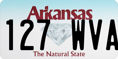AR license plate 127WVA