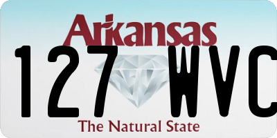 AR license plate 127WVC