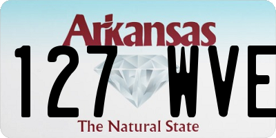 AR license plate 127WVE