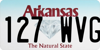 AR license plate 127WVG