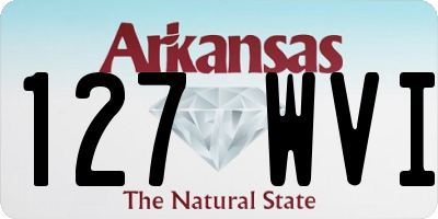 AR license plate 127WVI