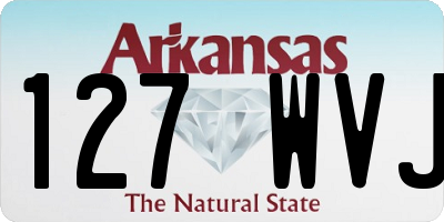 AR license plate 127WVJ