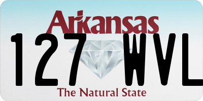 AR license plate 127WVL