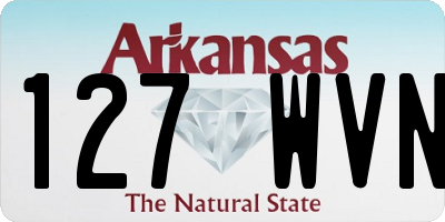 AR license plate 127WVN