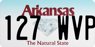 AR license plate 127WVP