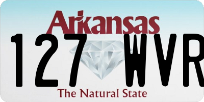 AR license plate 127WVR