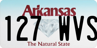 AR license plate 127WVS