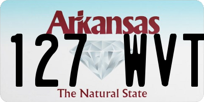 AR license plate 127WVT