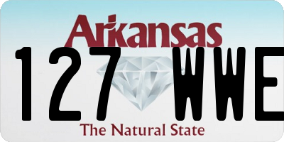 AR license plate 127WWE