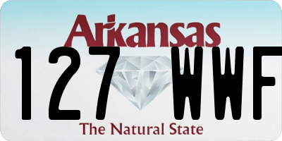 AR license plate 127WWF