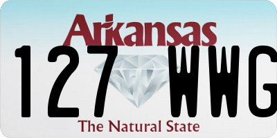 AR license plate 127WWG