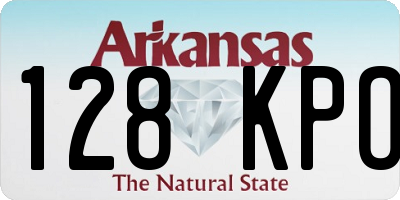 AR license plate 128KPO