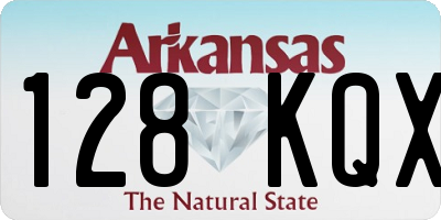 AR license plate 128KQX