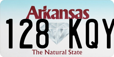 AR license plate 128KQY