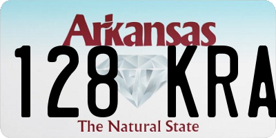 AR license plate 128KRA