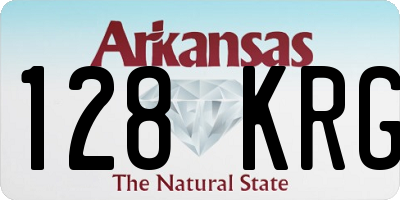 AR license plate 128KRG