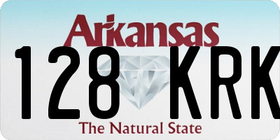 AR license plate 128KRK
