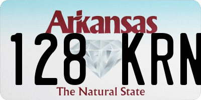 AR license plate 128KRN