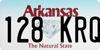 AR license plate 128KRQ