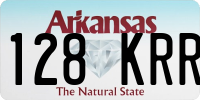 AR license plate 128KRR